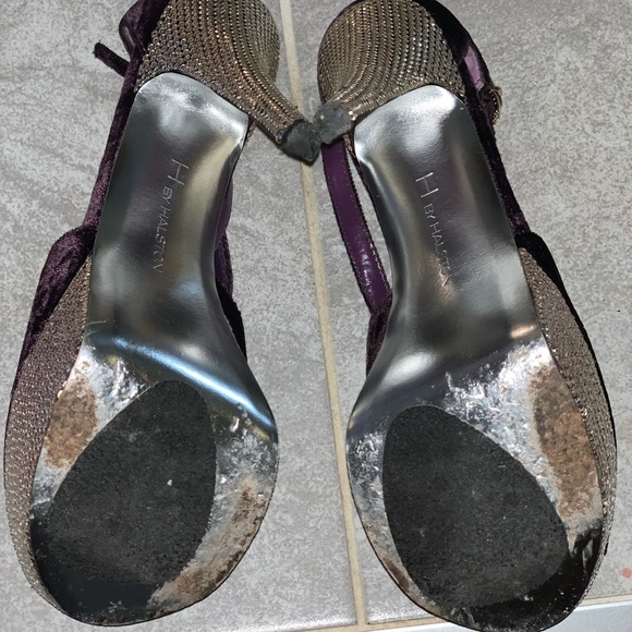 Crush velvet platform heels - Picture 5 of 5